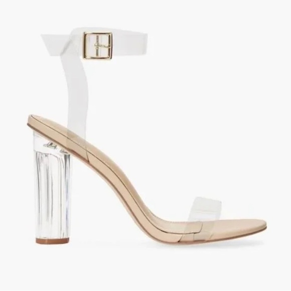 JustFab Shoes - JustFab Hanna Transparent Heeled Sandals
